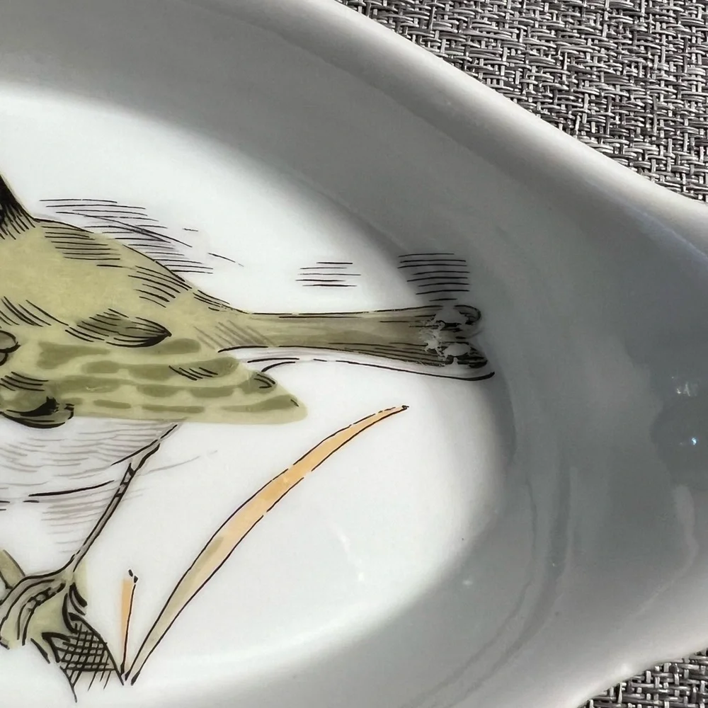 Enesco Song Bird set of 8 Au Gratin Serving Dishes, Vintage Excellent condition